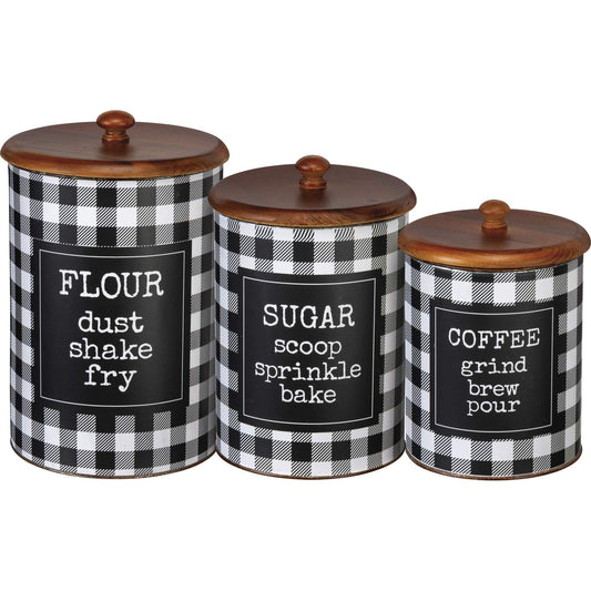 Canister Set - Flour Sugar Coffee